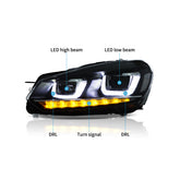 VLAND LED Headlights For VOLKSWAGEN Golf 6 MK6 2009-2014